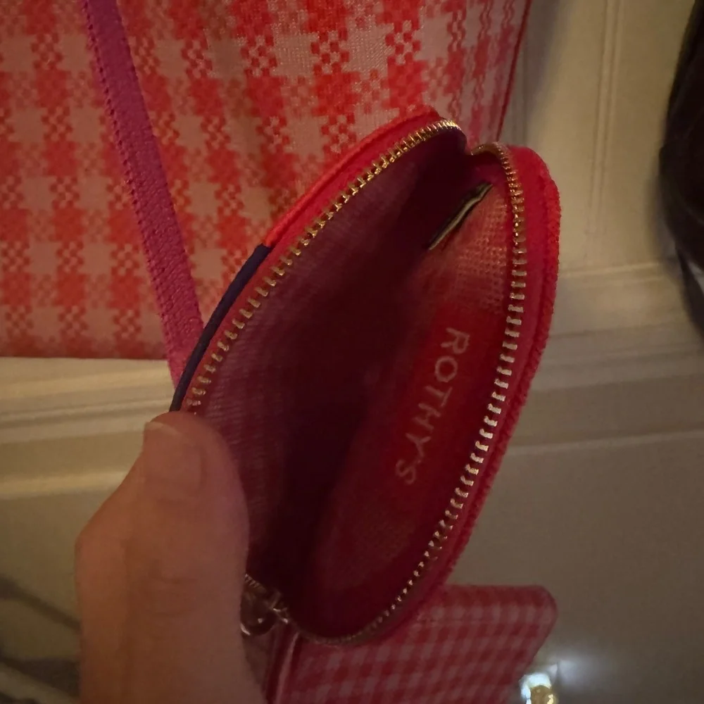 Rothy's Red and White Checkered Tote Bag - Picture 6 of 9